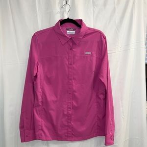 Pink long sleeve Columbia shirt. Size Large